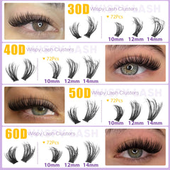 EYDEVRO wispy clusters delivering airy, natural eye enhancement.