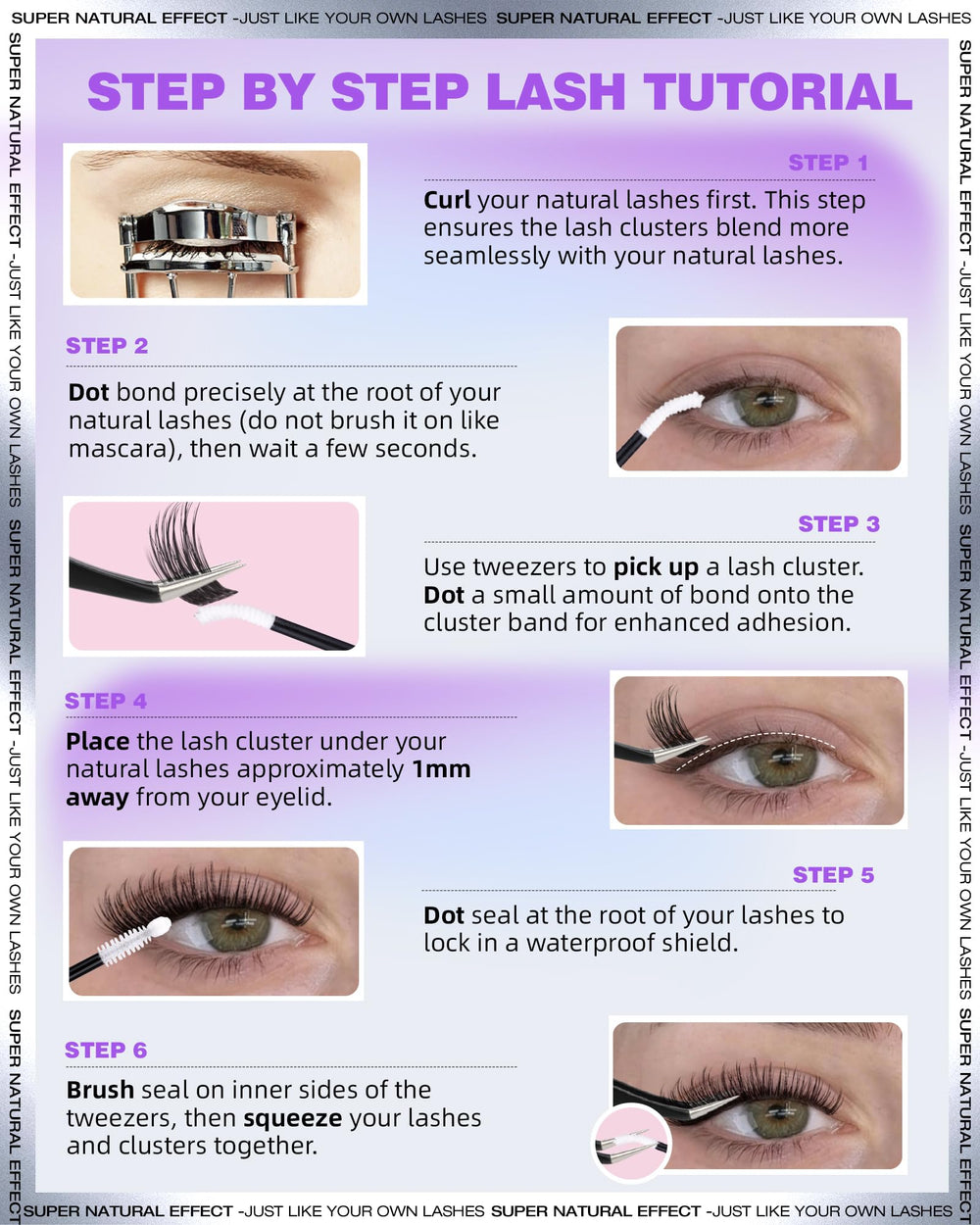 Salon-quality at home with EYDEVRO Wispy Clusters