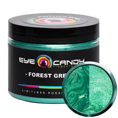 Eye Candy Forest Green mica powder for resin projects adds rich depth and shine