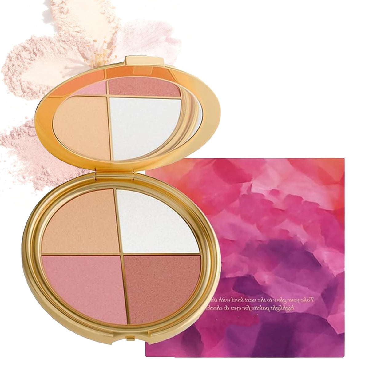Eye & Cheek Palette 4in1 compact for on-the-go multitasking looks.