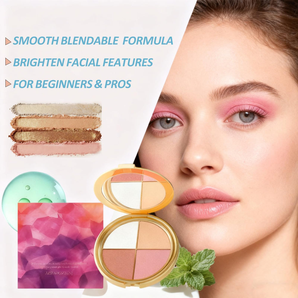 Eye & Cheek Palette travel-friendly packaging fits in a small bag.