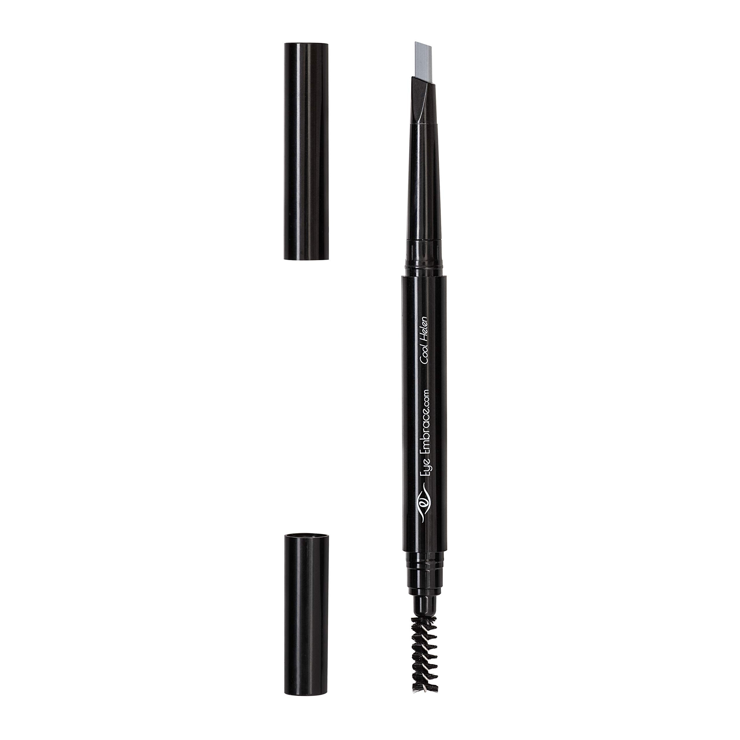 Long-wear Eye Embrace Cool Helen brow pencil for all-day definition.