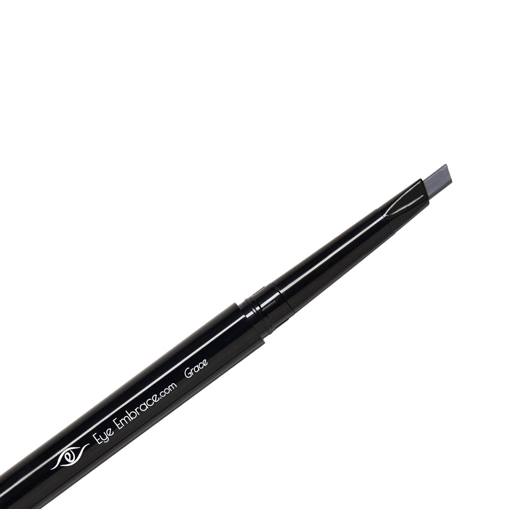 Eye Embrace Grace brow pencil with diamond-point tip for precise definition.