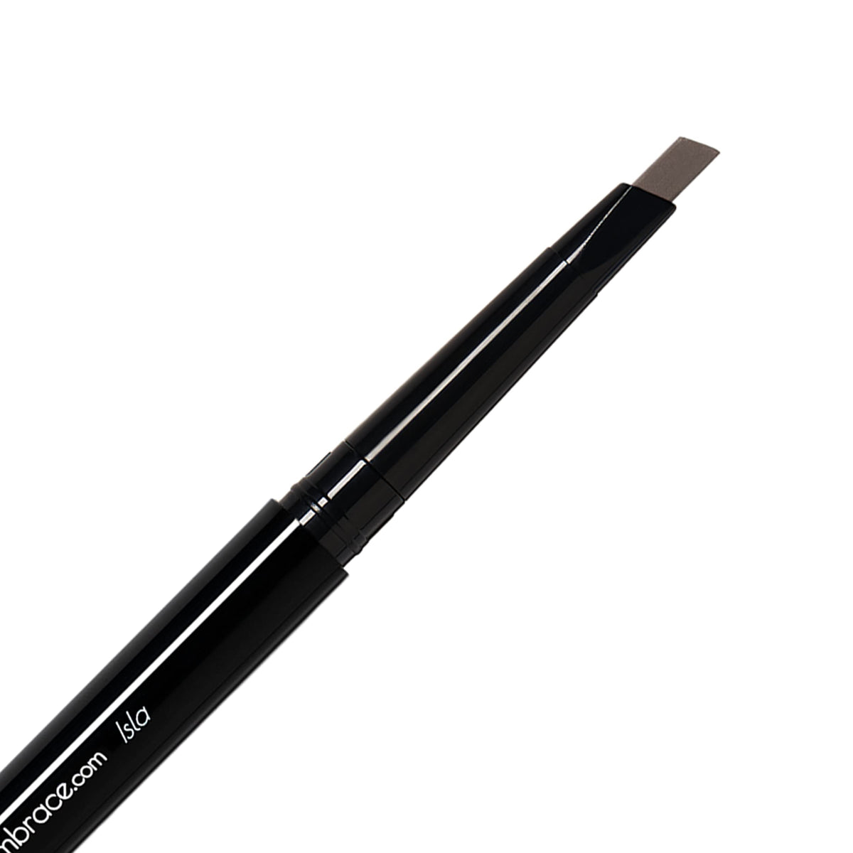 Eye Embrace Isla brow pencil with angled tip for precise brow shaping.