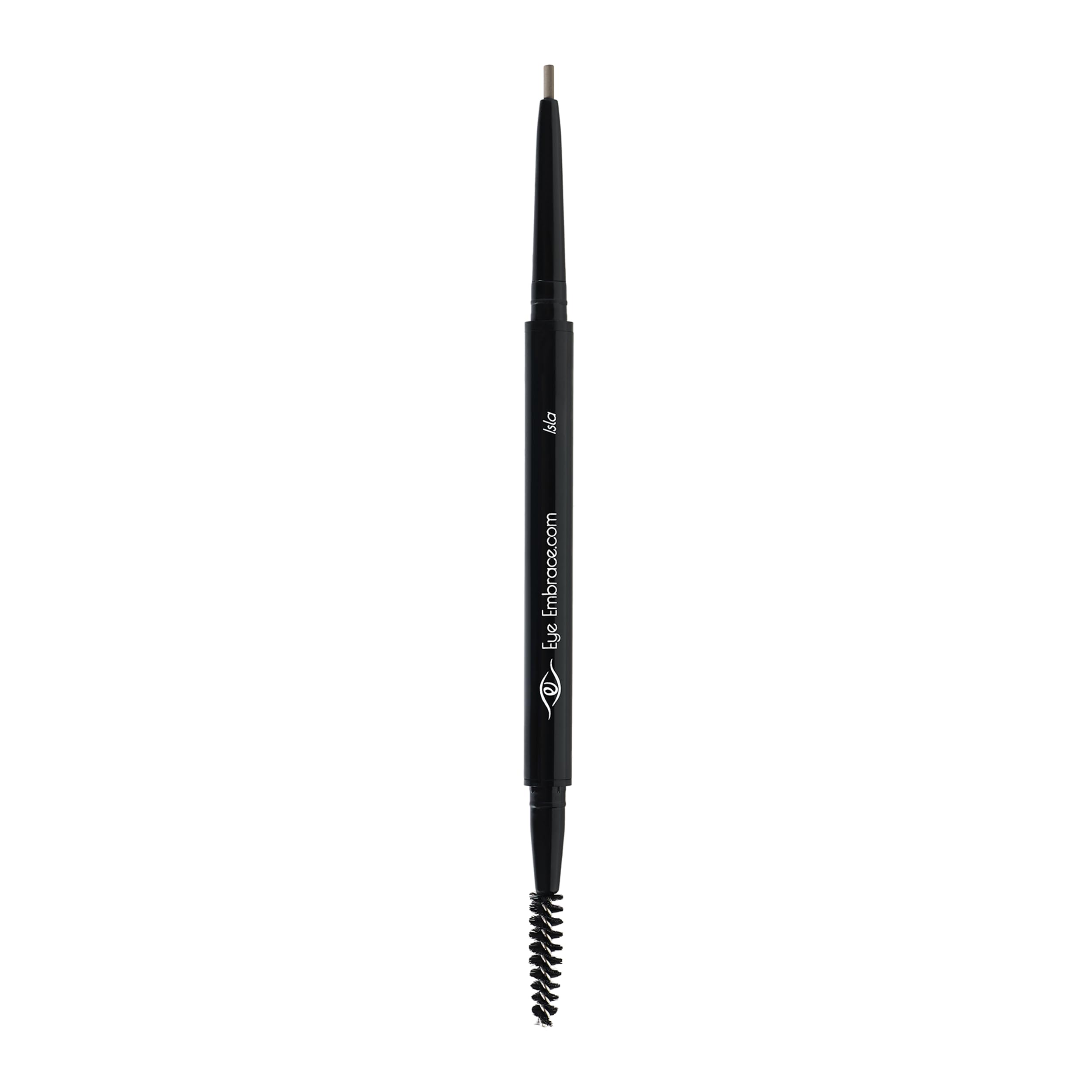 Eye Embrace Isla dual-ended design with spoolie for grooming.