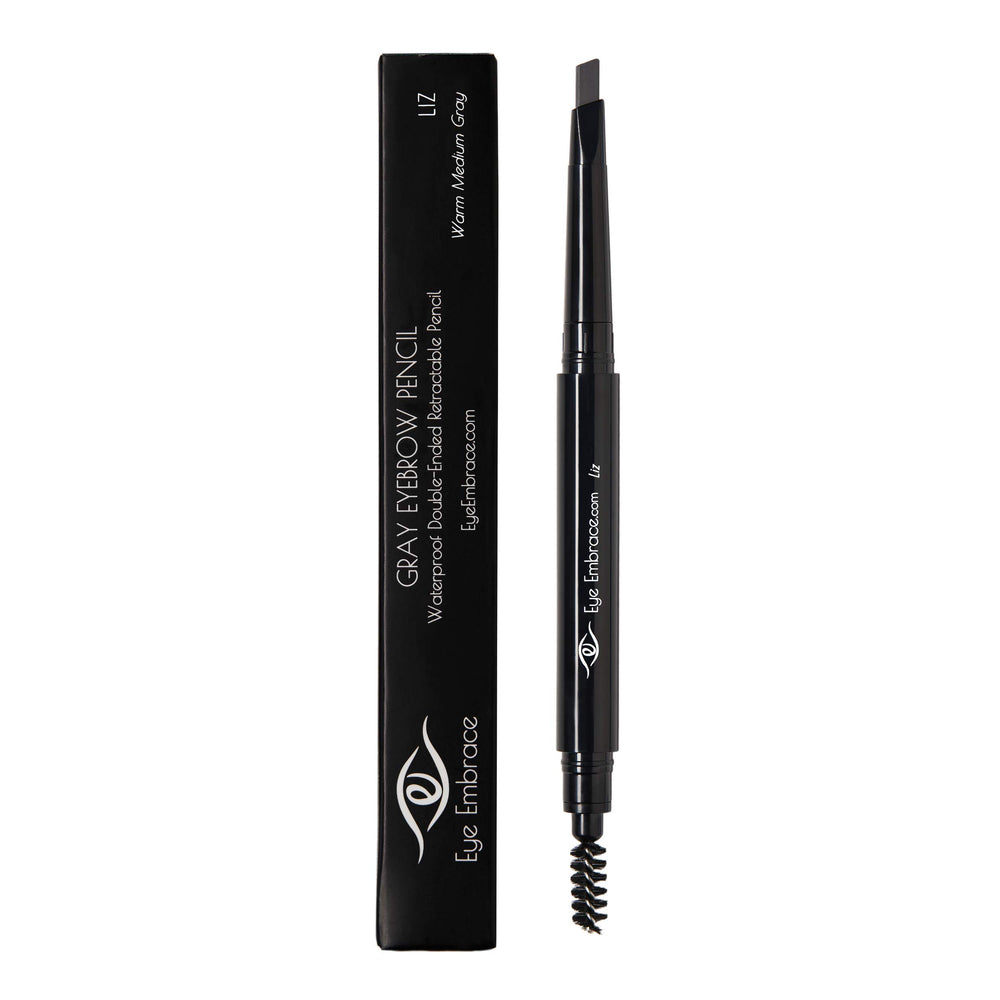 Eye Embrace Liz spoolie brush blend enables seamless brow grooming.