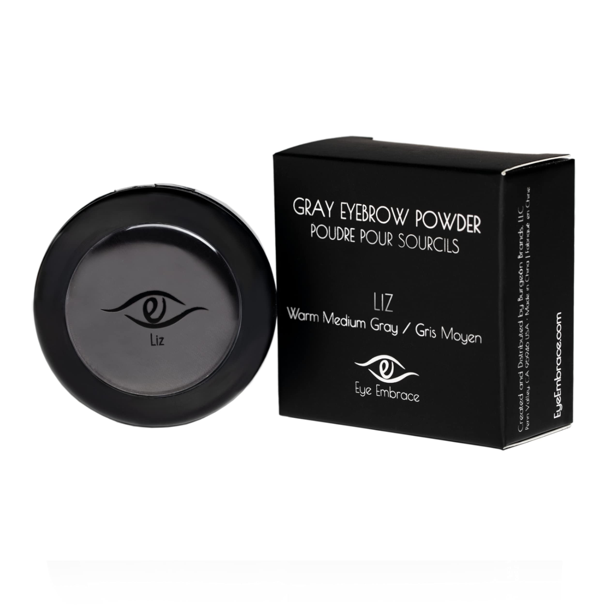 Eye Embrace Pro Grip angled eyebrow brush enables precise application.