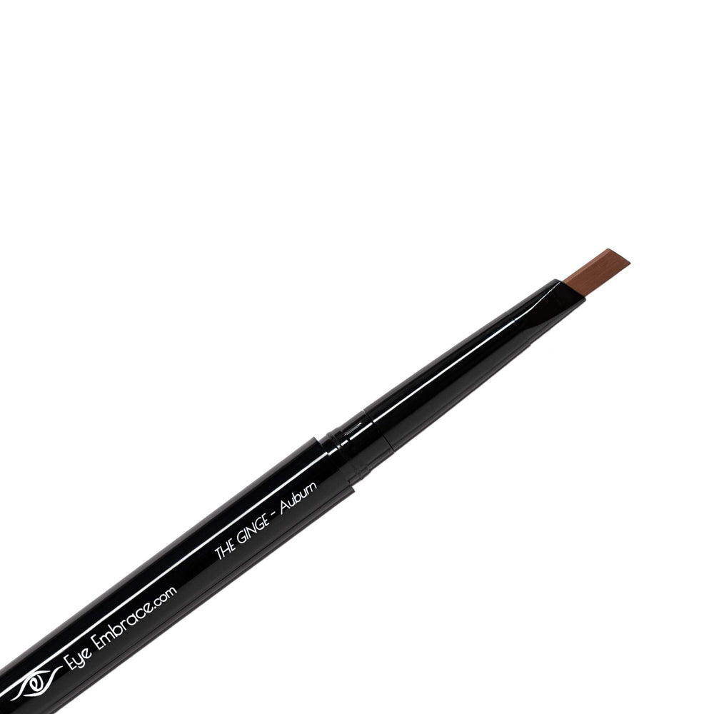 Eye Embrace The Ginge auburn pencil with diamond wedge for precise brow shaping