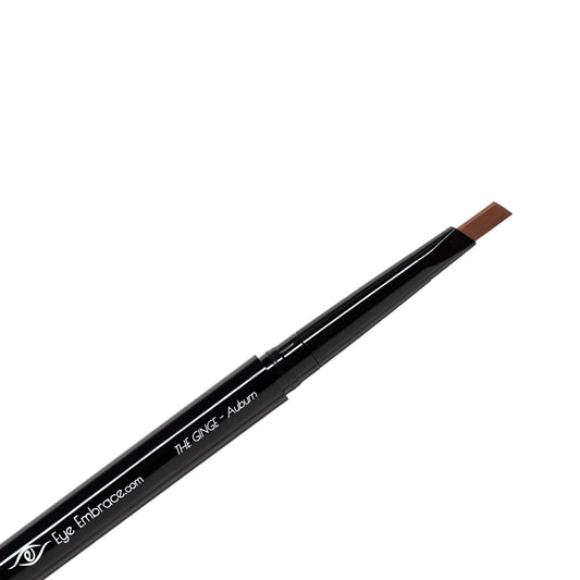 Eye Embrace The Ginge auburn pencil with diamond wedge for precise brow shaping