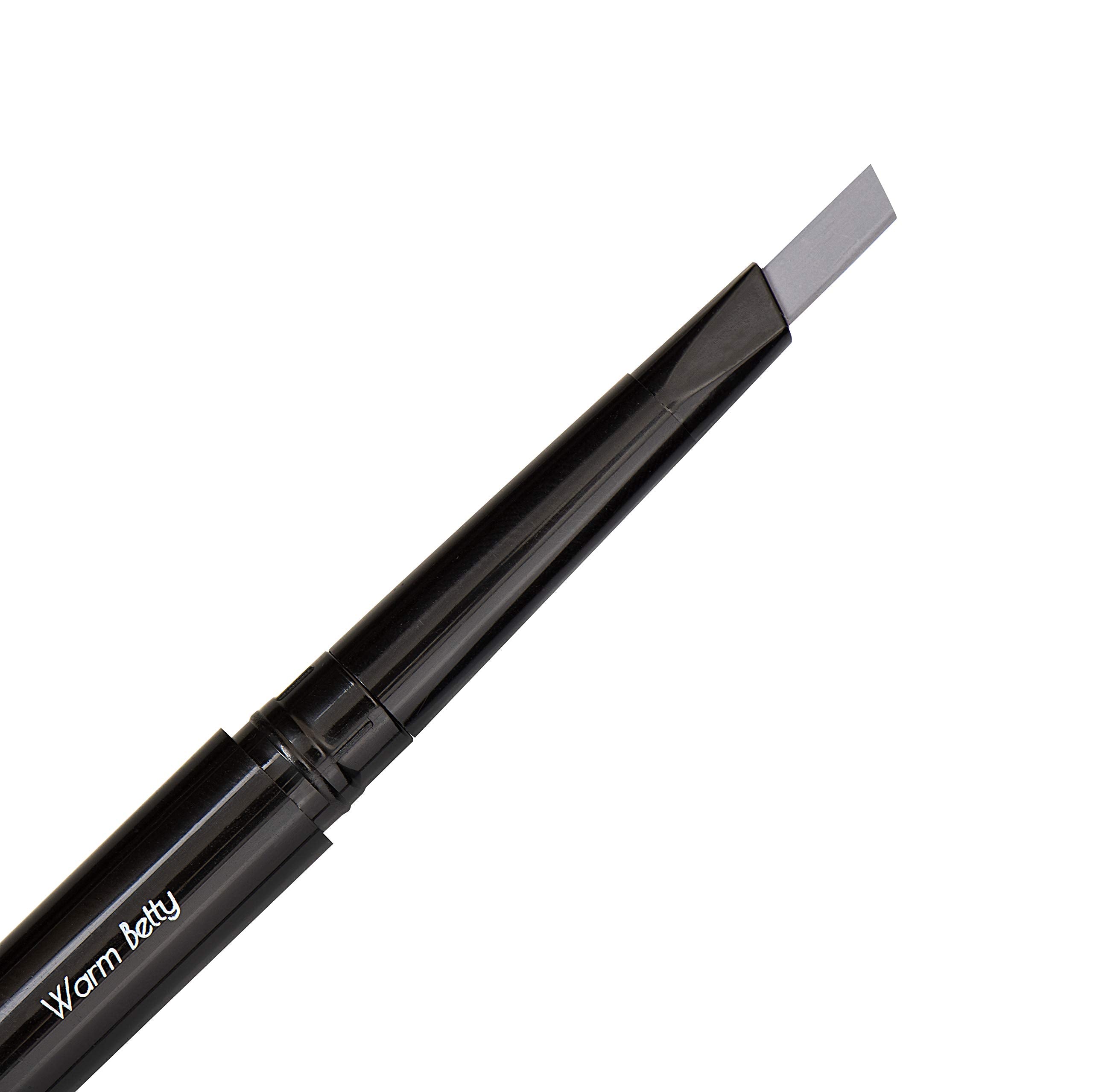 Eye Embrace Warm Betty pencil for precise brows with natural gray tones.