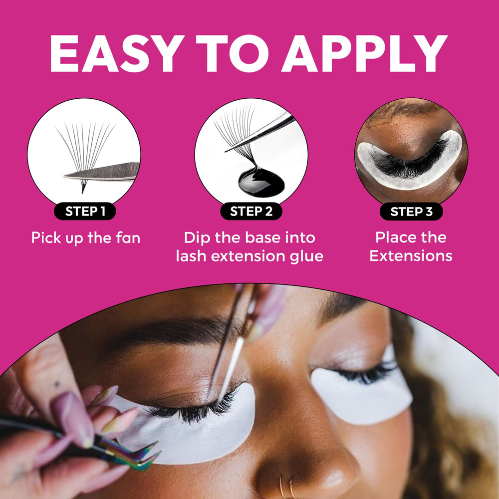 Eyesy Lash 500 promade fans enable quick lash application for busy salons.