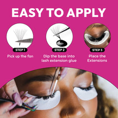 Eyesy Lash 500 promade fans enable quick lash application for busy salons.
