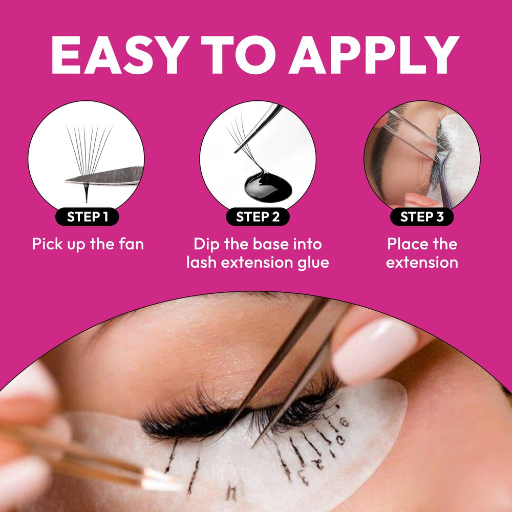 Eyesy Lash 500 promade fans save lashing time in practice