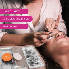 Eyesy Lash handmade Korean PBT fans deliver dark, fluffy texture.