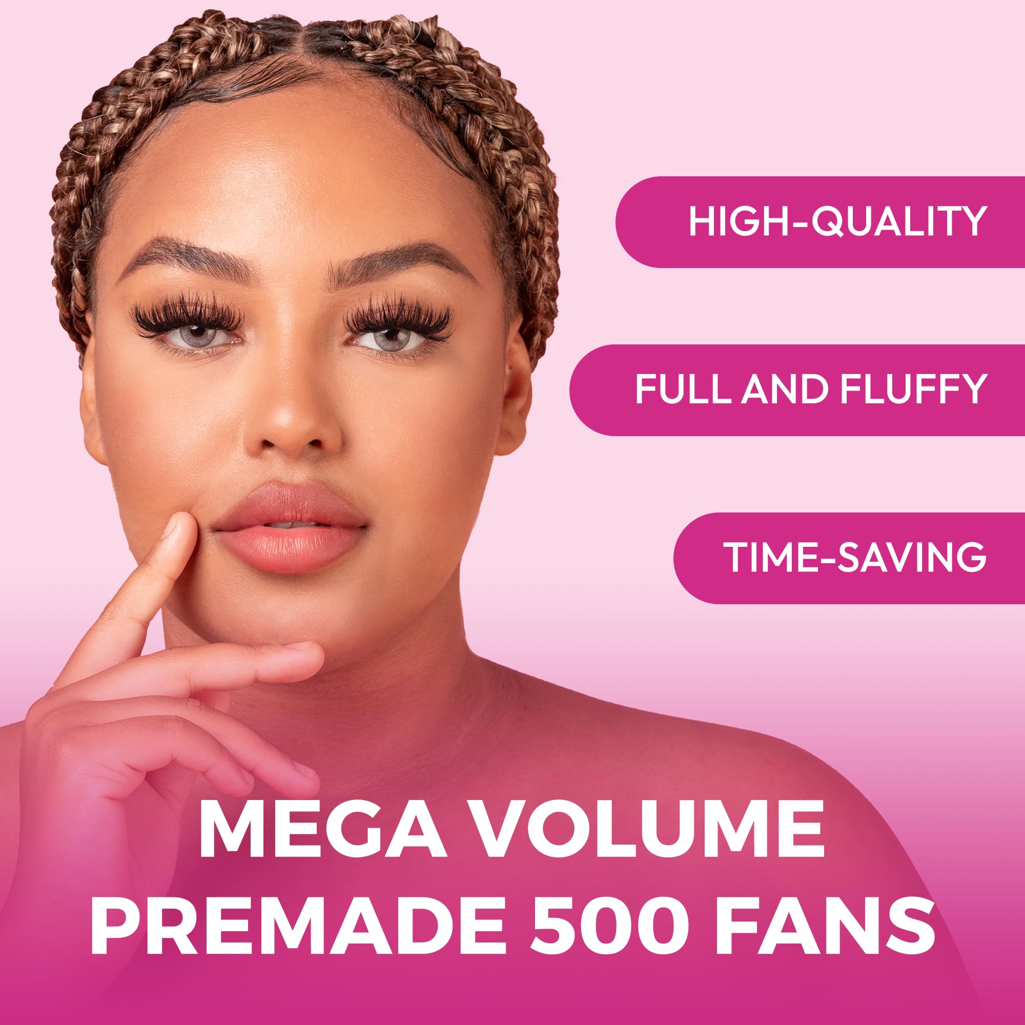 Eyesy Lash loose premade fans save time on volume lash sessions.