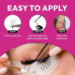 Eyesy Lash matte black finish creates a natural lash look.