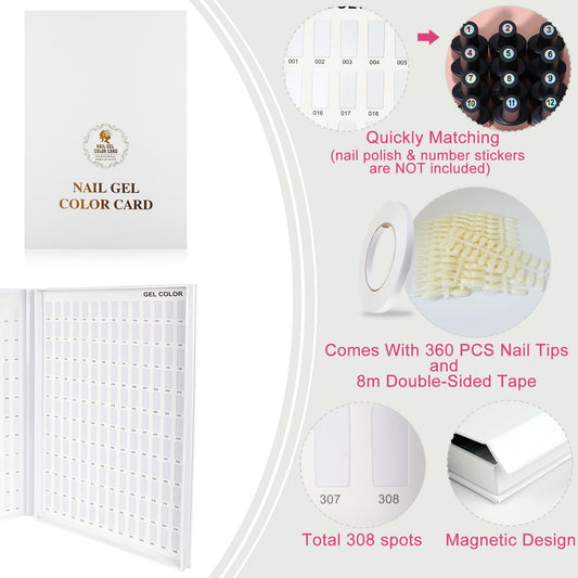 Eyxformula 308 grids display book inside shows organized swatches for quick reference