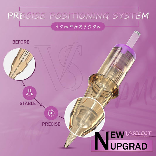 EZ Tattoo V-Select precise positioning system illustration for accurate pigment placement.