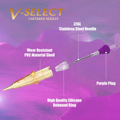 EZTAT2 V-Select visible tip shell for better ink flow and visibility.