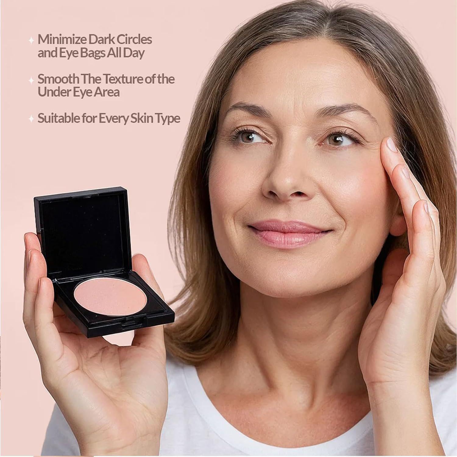 EZBNG Luminance Under Eye Brightener close-up texture shows smooth finish.