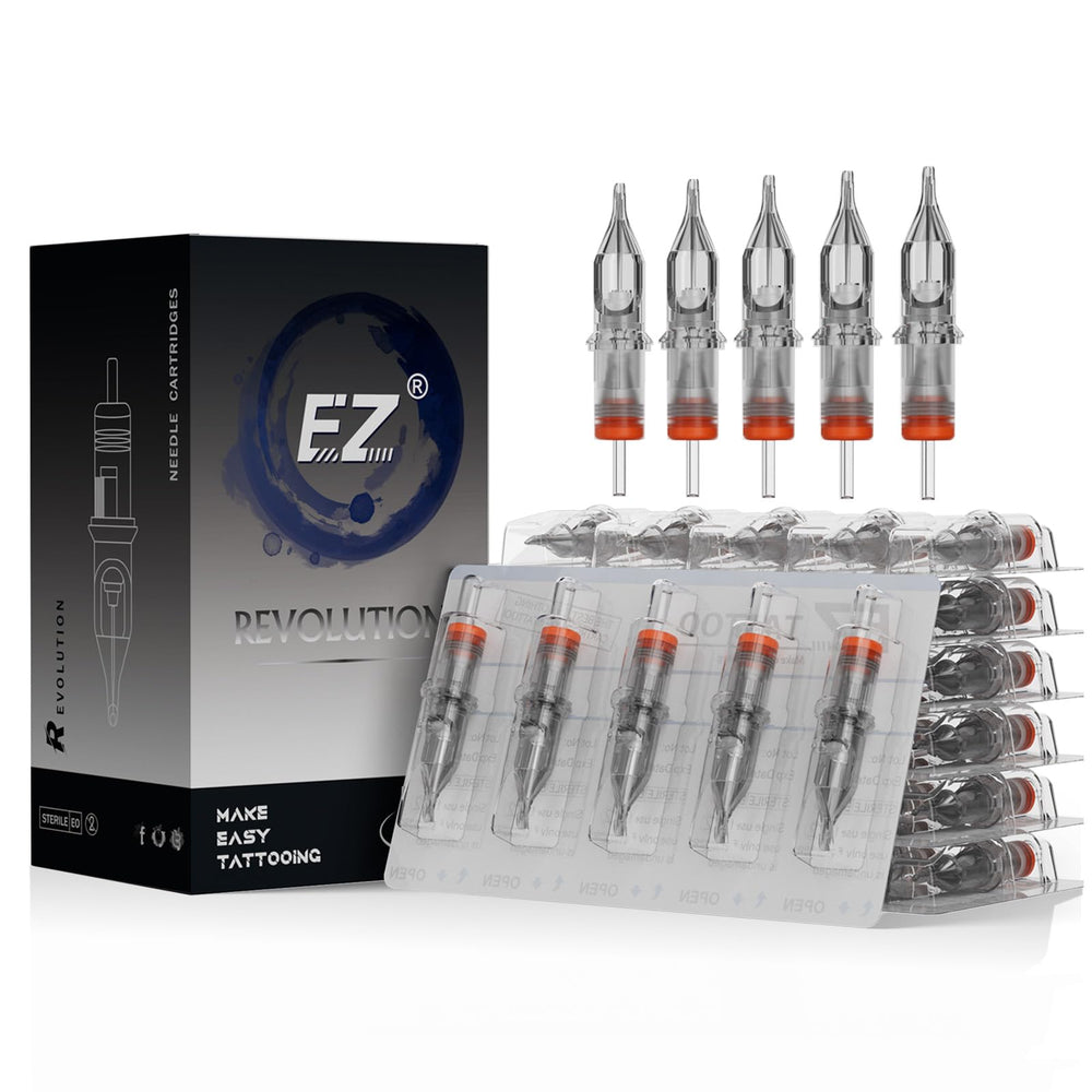 EZTat2 EZ Tattoo cartridge needles #12 (11RS) pack for reliable shading precision.