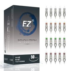 EZTAT2 EZ Tattoo cartridge needles 50pc collection for versatile professional and beginner use