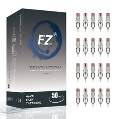 EZTAT2 50 piece mixed cartridge needles for versatile professional use.