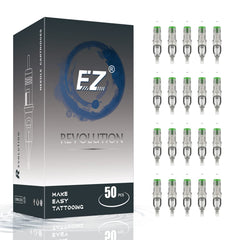 EZTAT2 tattoo cartridges 50pcs pack in packaging for professional use