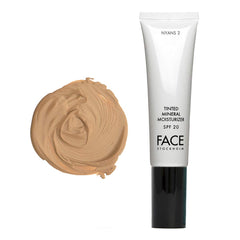 Face Stockholm Nyans 2 bottle shows SPF 20 protection and breathable, sheer coverage.