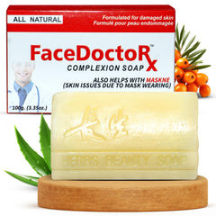 FACEDOCTOR Complexion Bar Soap packshot for a gentle acne cleanse on the face.