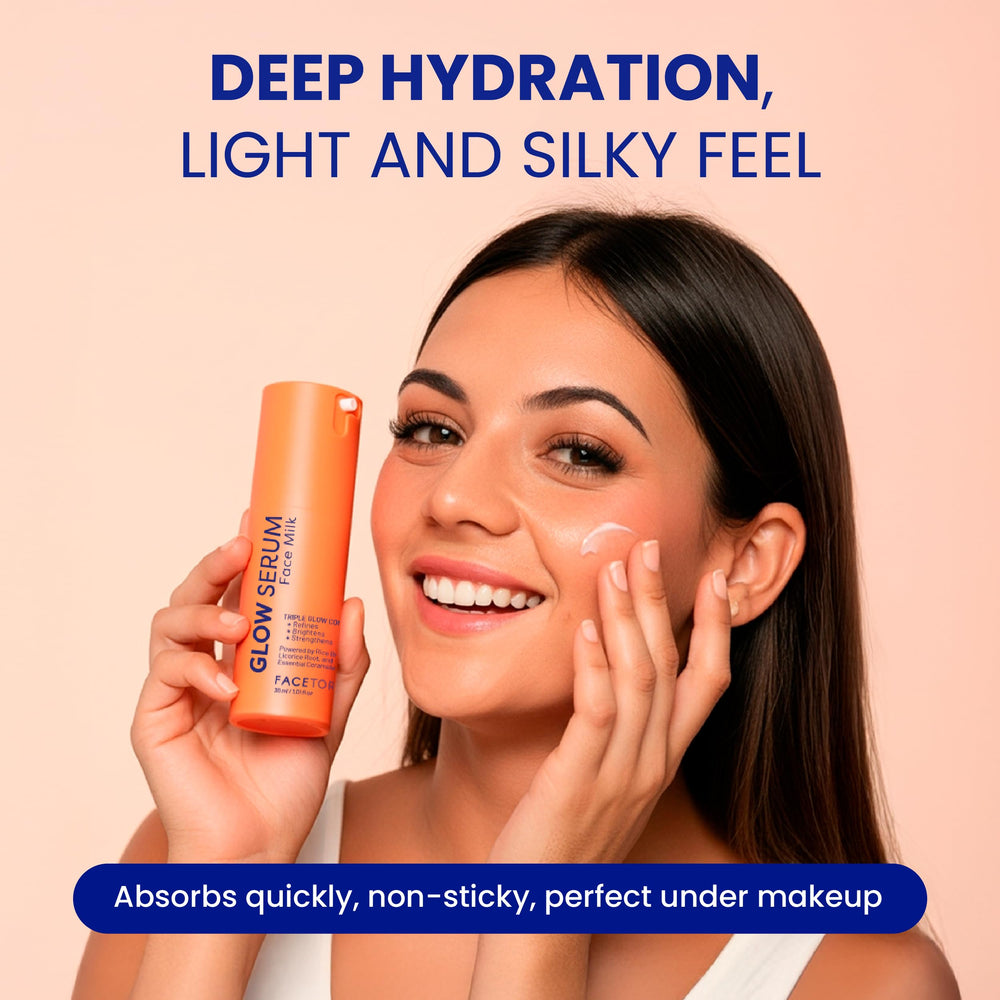 FaceTory Glow Serum Hyaluronic Acid shot demonstrates deep hydration