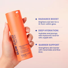 FaceTory Glow Serum Licorice Root close-up hints calming benefits