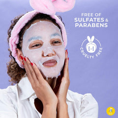 FACETORY Let’s Talk Vitality sheet mask packaging and at-home use