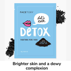 FACETORY pore-refining charcoal face mask purifies skin and reduces excess oil.