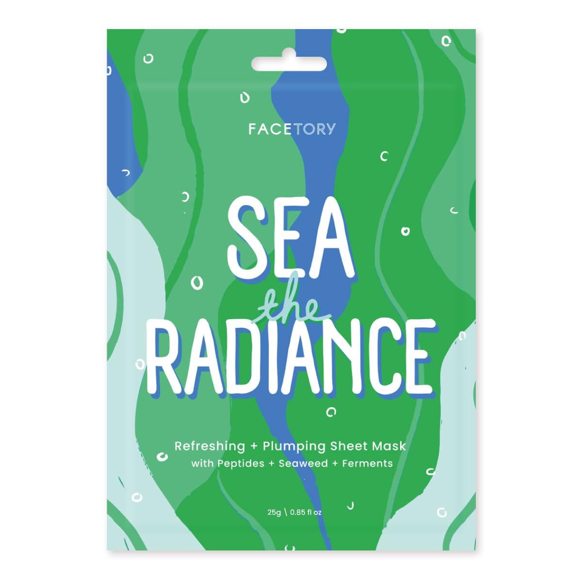 FACETORY seaweed extract essence drops for hydration and gentle detox potential.