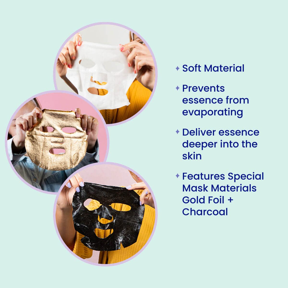 FACETORY seven masks lineup demonstrates customizable skincare options.