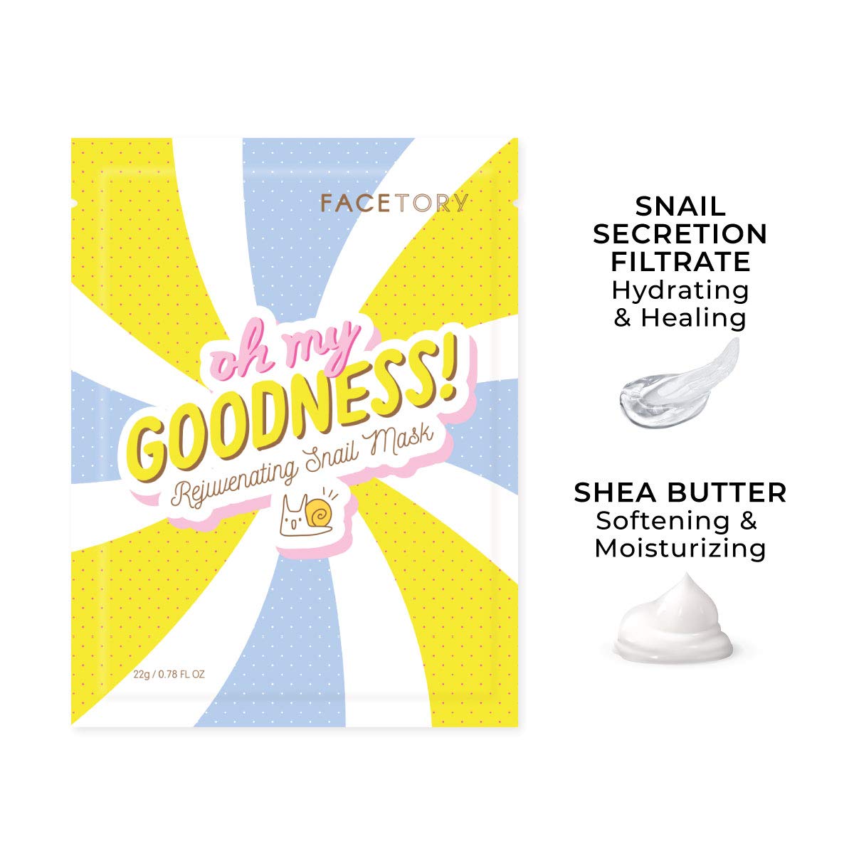 FACETORY Soft-form-fitting sheets hugging the face for even essence spread