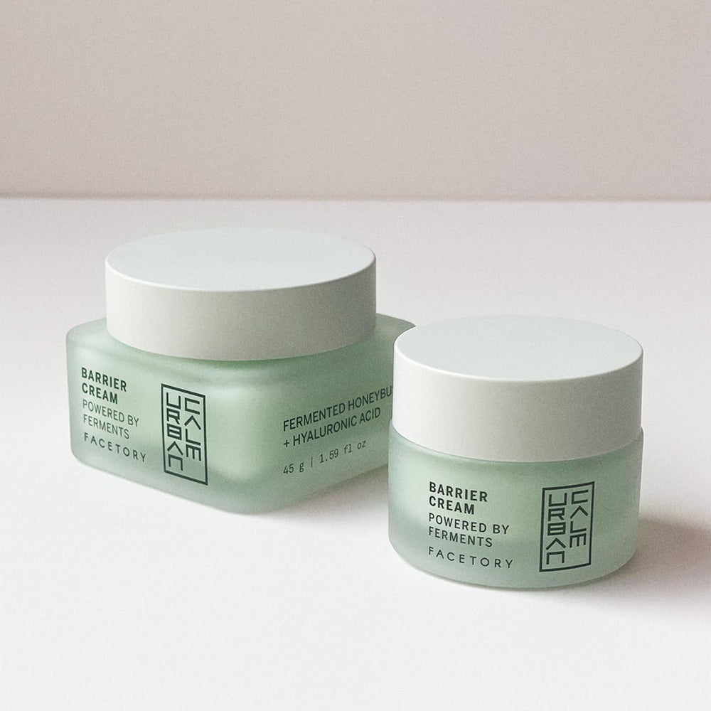 FACETORY Urban Calm Barrier Cream packaging is cruelty-free and fragrance-free.