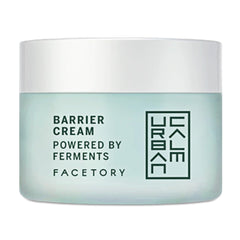 FACETORY Urban Calm Barrier Cream texture close-up, silky gel that absorbs quickly.
