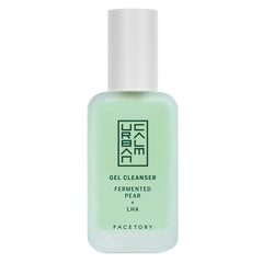 FACETORY Urban Calm Face Wash bottle pour showing gentle cleansing for sensitive skin
