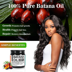 Shiny, silky hair after Batana oil treatment