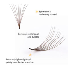 FADLASH brown mix lashes with varied lengths for versatile looks