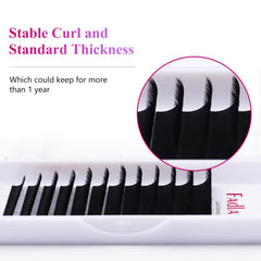 FADLASH close-up shows soft, flexible lashes for natural movement.