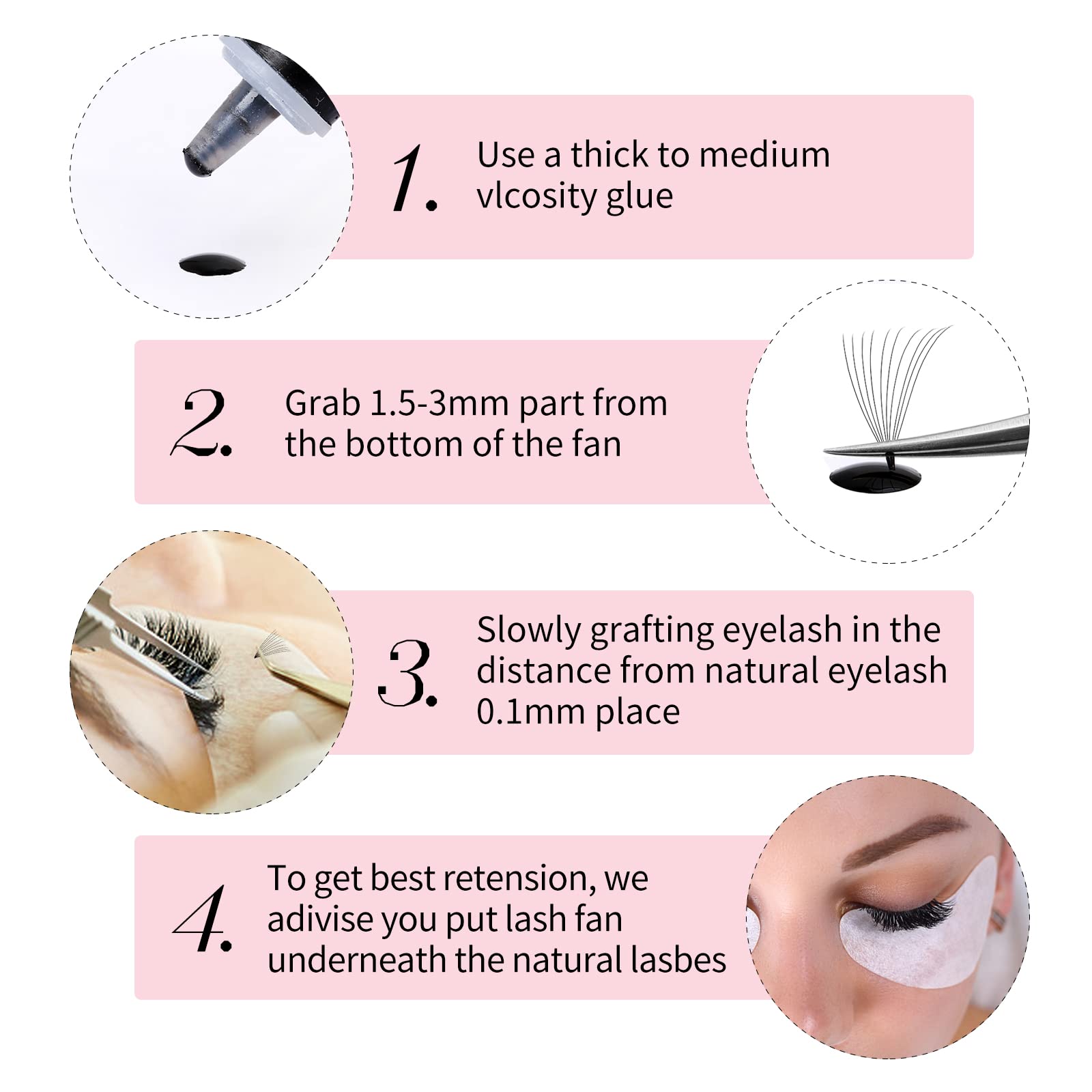FADLASH easy pickup with tweezers for precise application