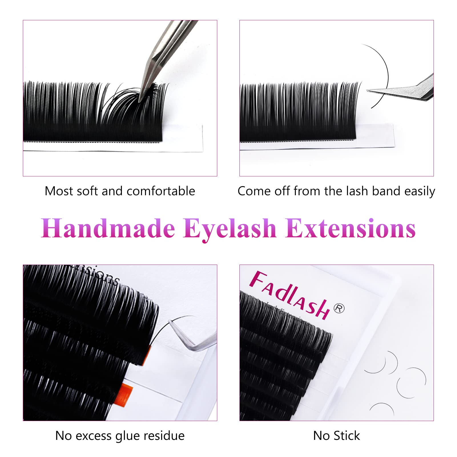 FADLASH eyelash extension application in salon for a streamlined workflow.