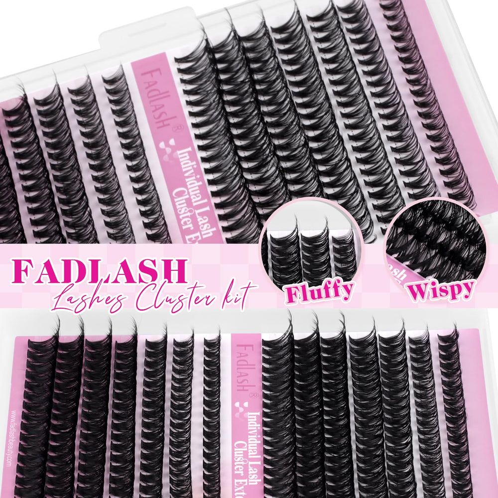FADLASH fluffy-lash clusters provide natural daily wear appearance.