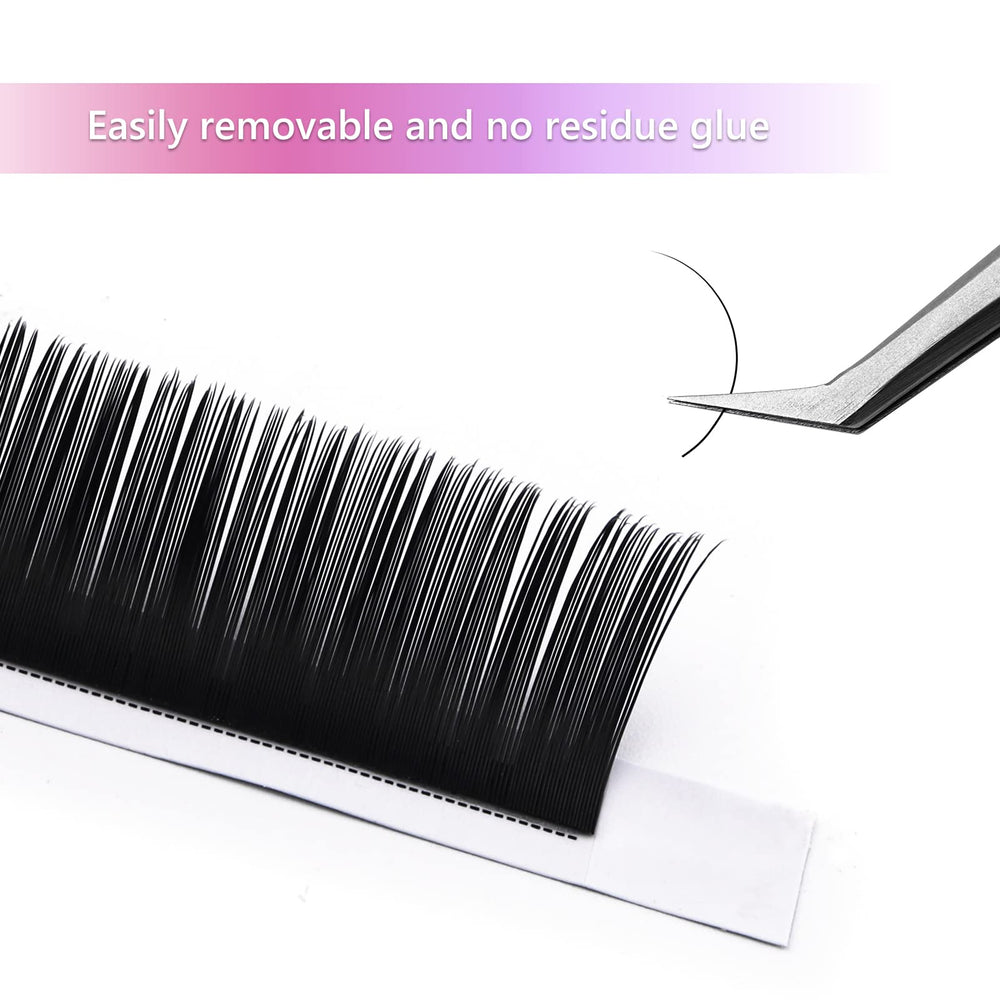 FADLASH matte black finish sample demonstrates natural appearance that blends with real lashes.