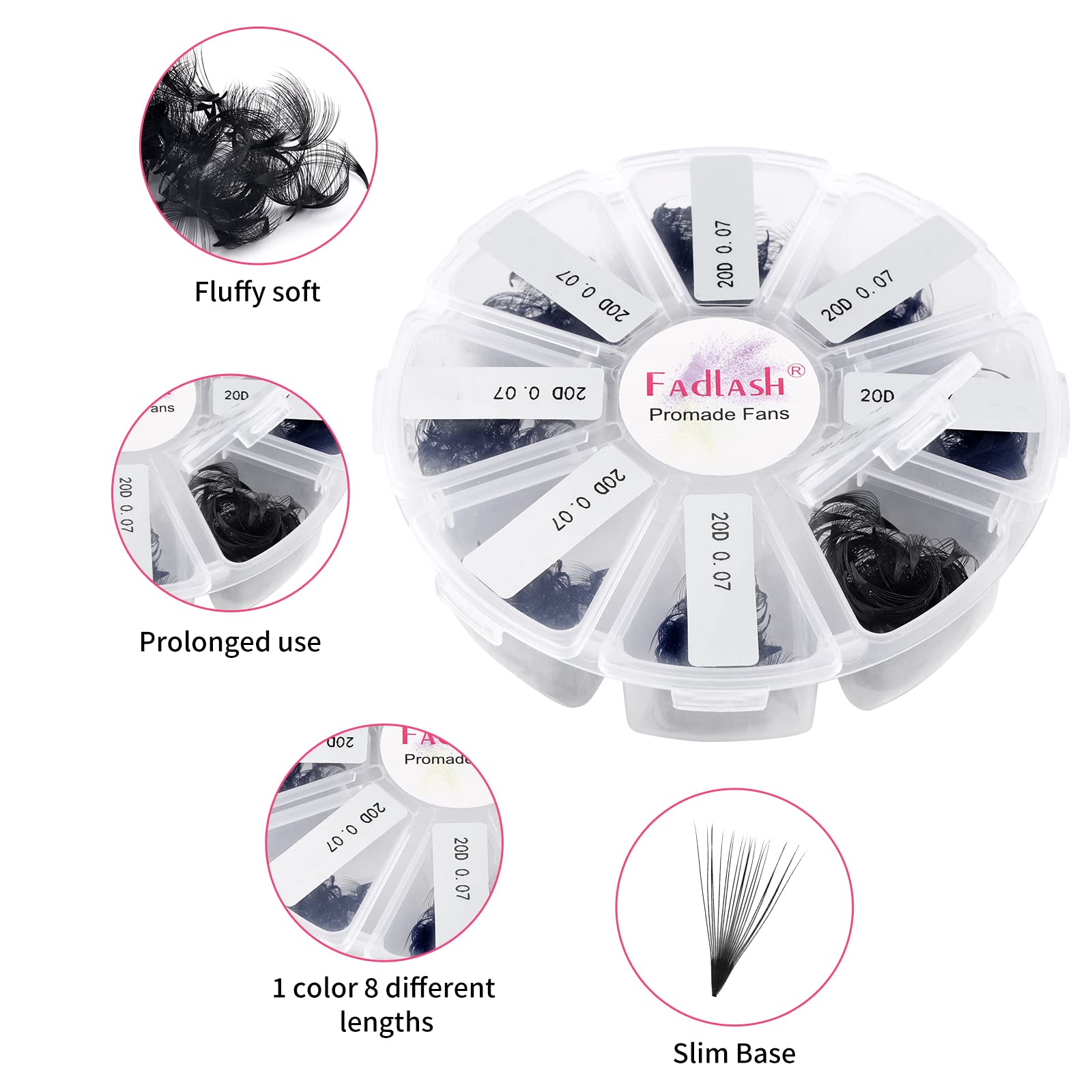 FADLASH loose fans ease of use speeds up application with clean results.