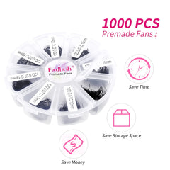FADLASH loose fans are easy to pick up with tweezers for clean results.