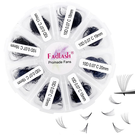 FADLASH loose fans with easy application for faster lash extensions.